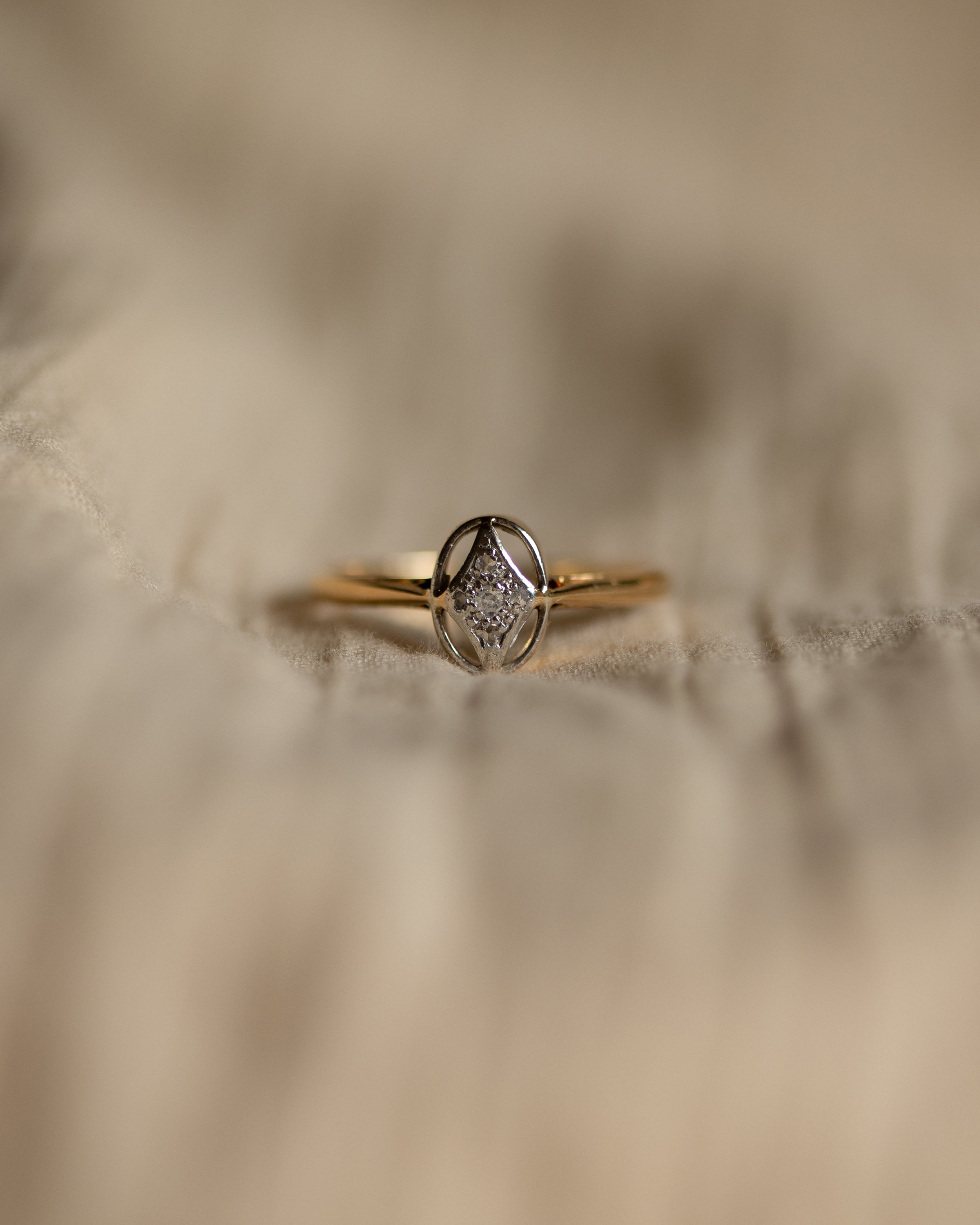 Ida Art Deco 18ct Gold & Platinum Diamond Ring