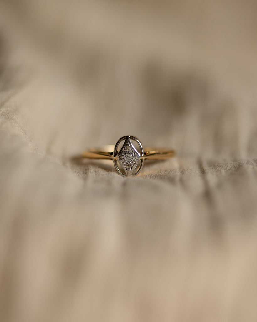 Ida Art Deco 18ct Gold & Platinum Diamond Ring