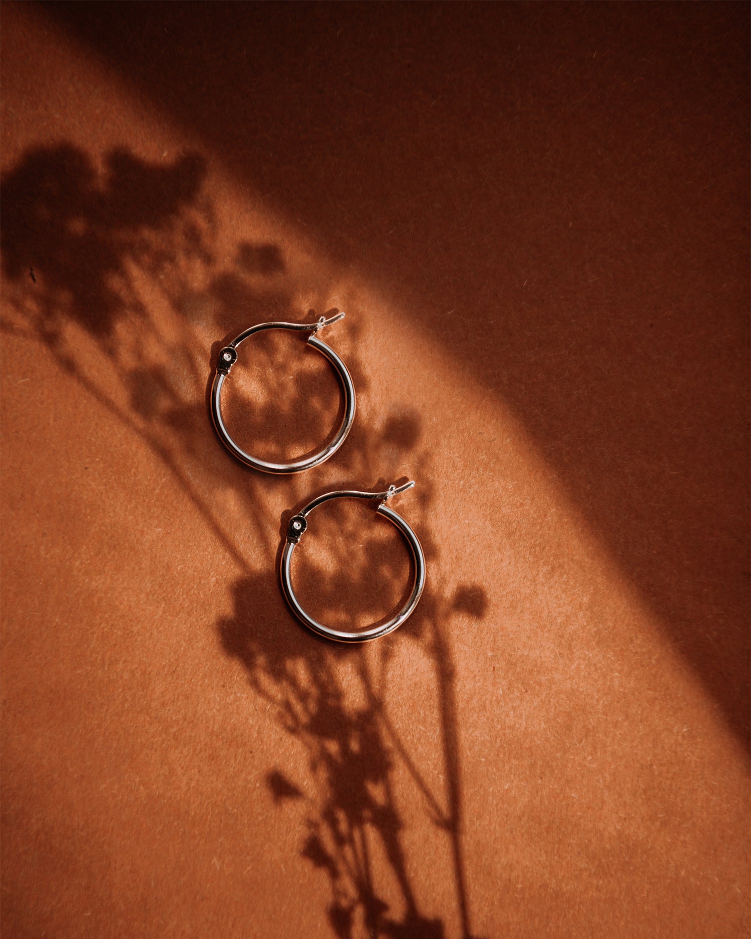 Image of Irma Sterling Silver 15mm Hoops