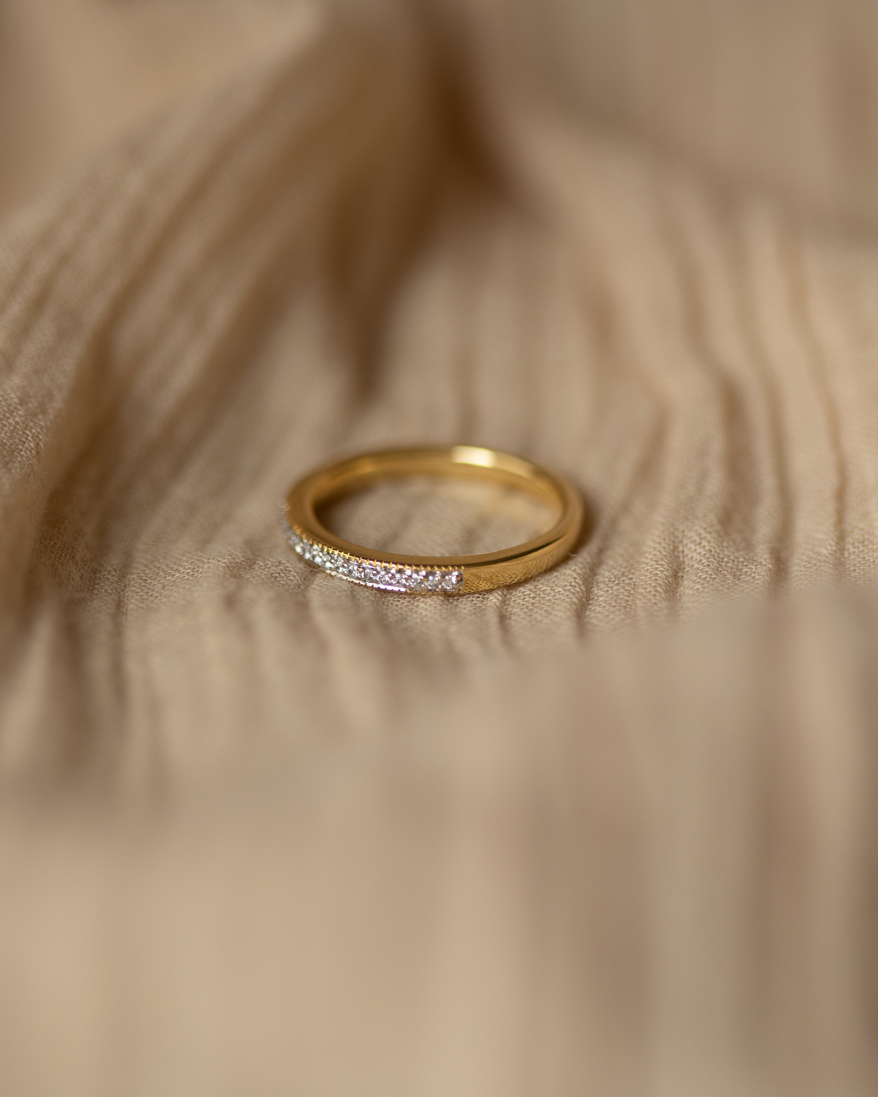 Victoria 18ct Gold Diamond Half Eternity Ring