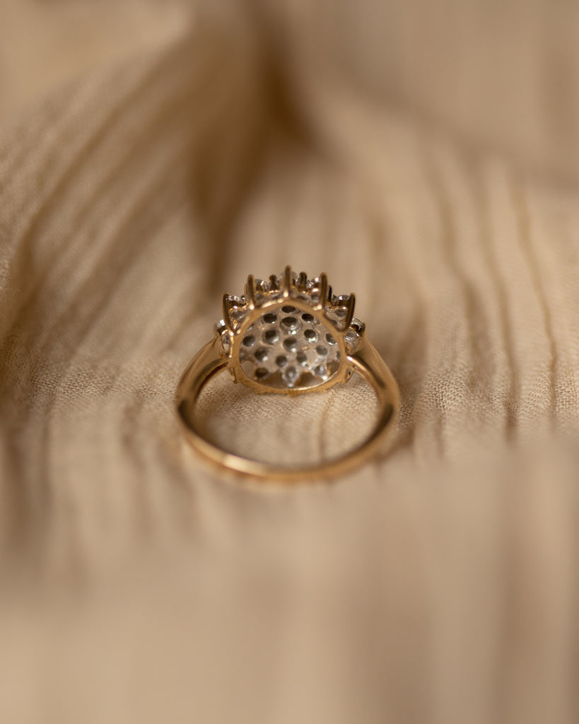 Henriette 9ct Gold Diamond Cluster Ring
