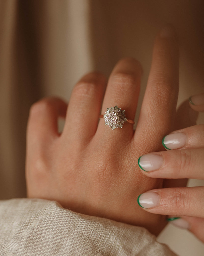 Georgiana 1983 9ct Gold Diamond Cluster Ring