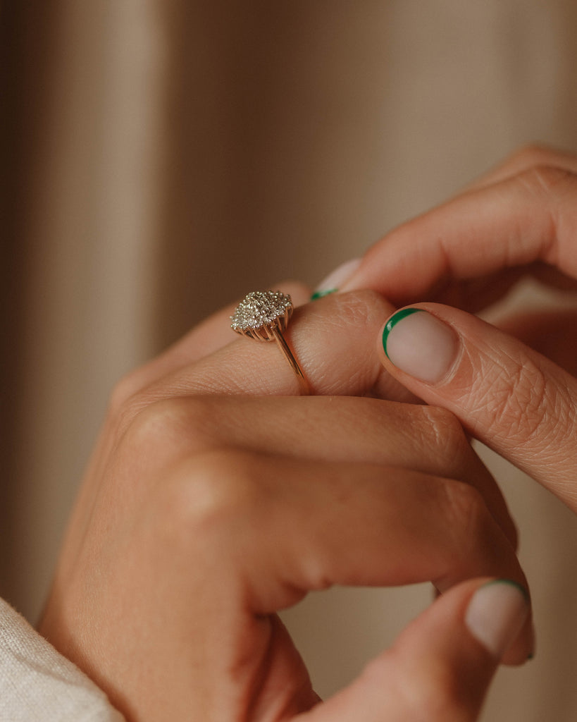Amie 1984 9ct Gold Diamond Cluster Ring