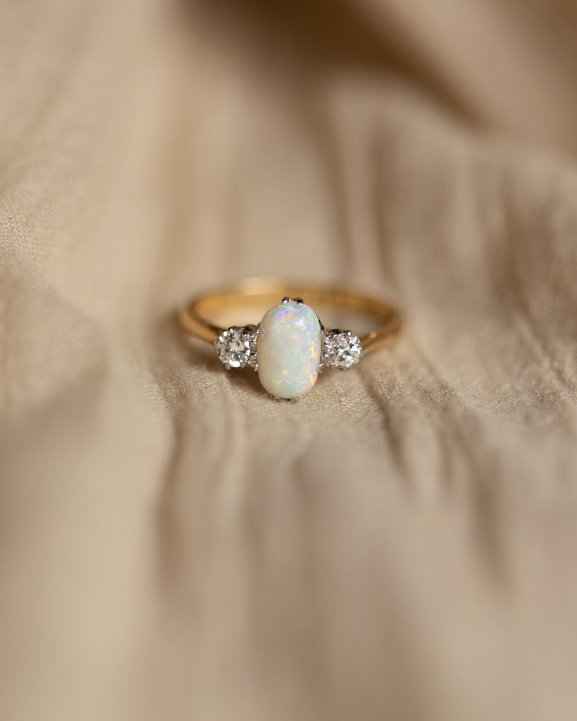 Opal trilogy ring deals