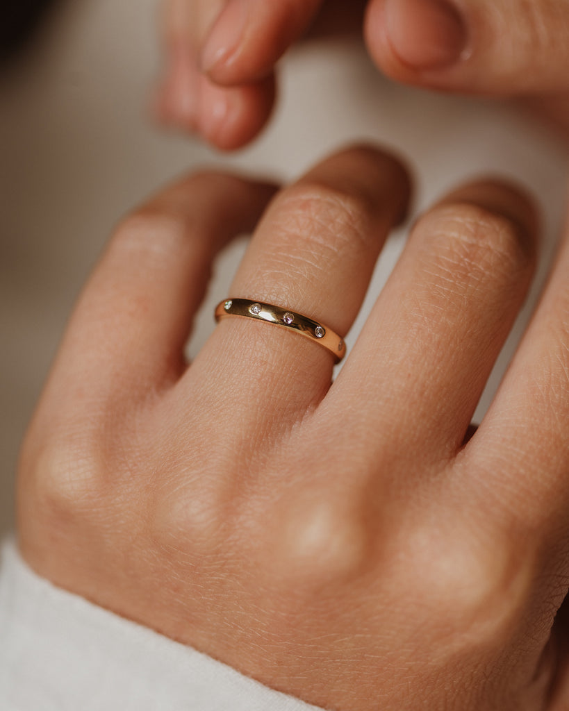 Marie 1992 Vintage 18ct Gold Diamond Eternity Ring