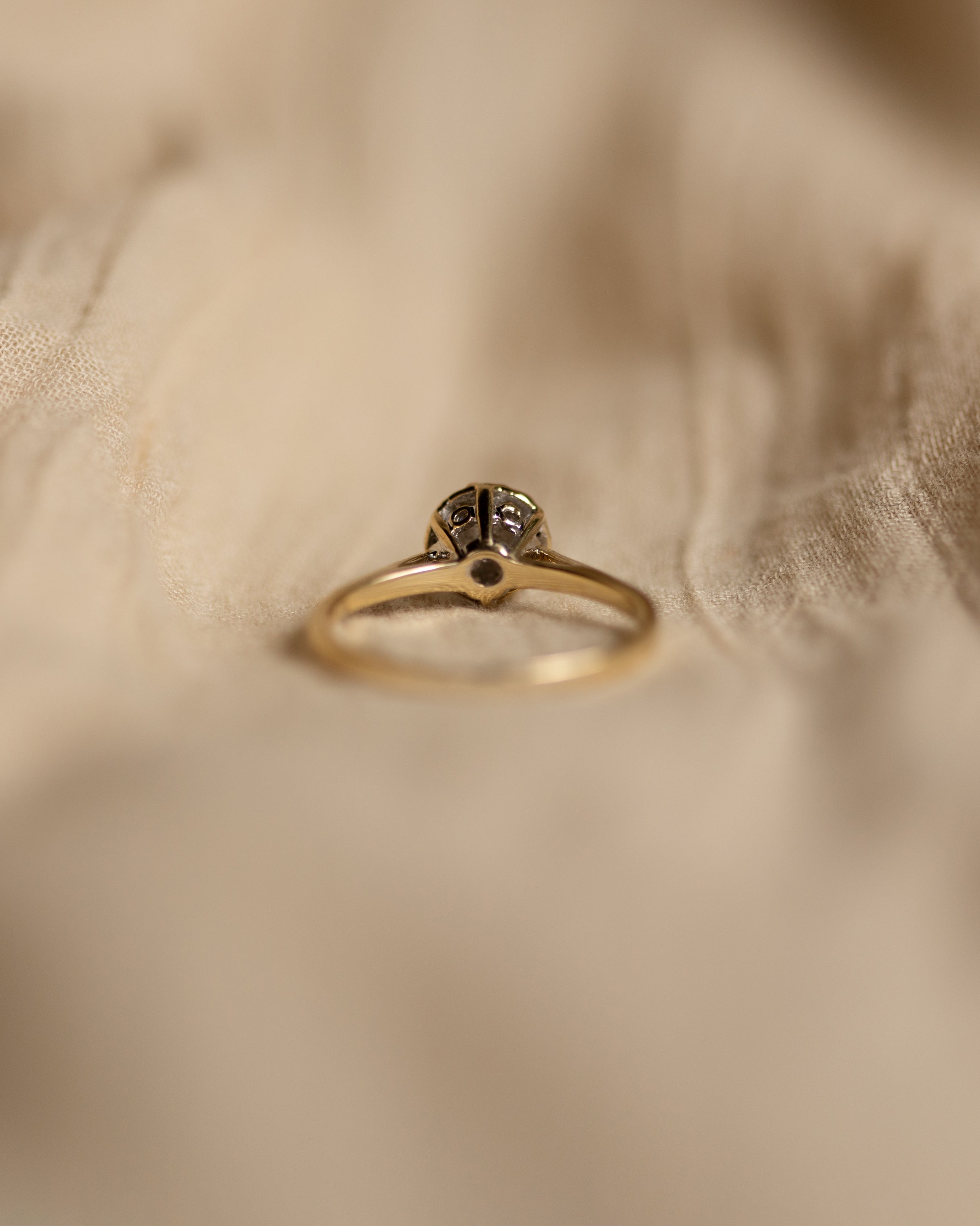 Guinevere 1992 Vintage 9ct Gold Diamond Cluster Ring