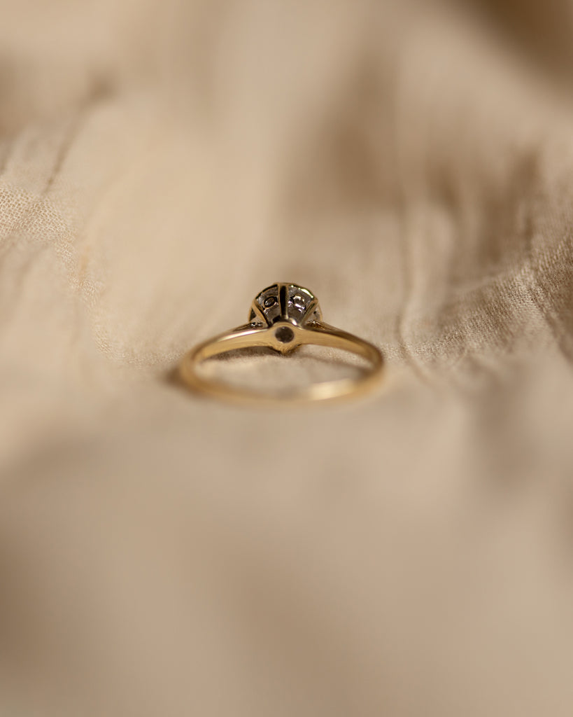 Guinevere 1992 Vintage 9ct Gold Diamond Cluster Ring