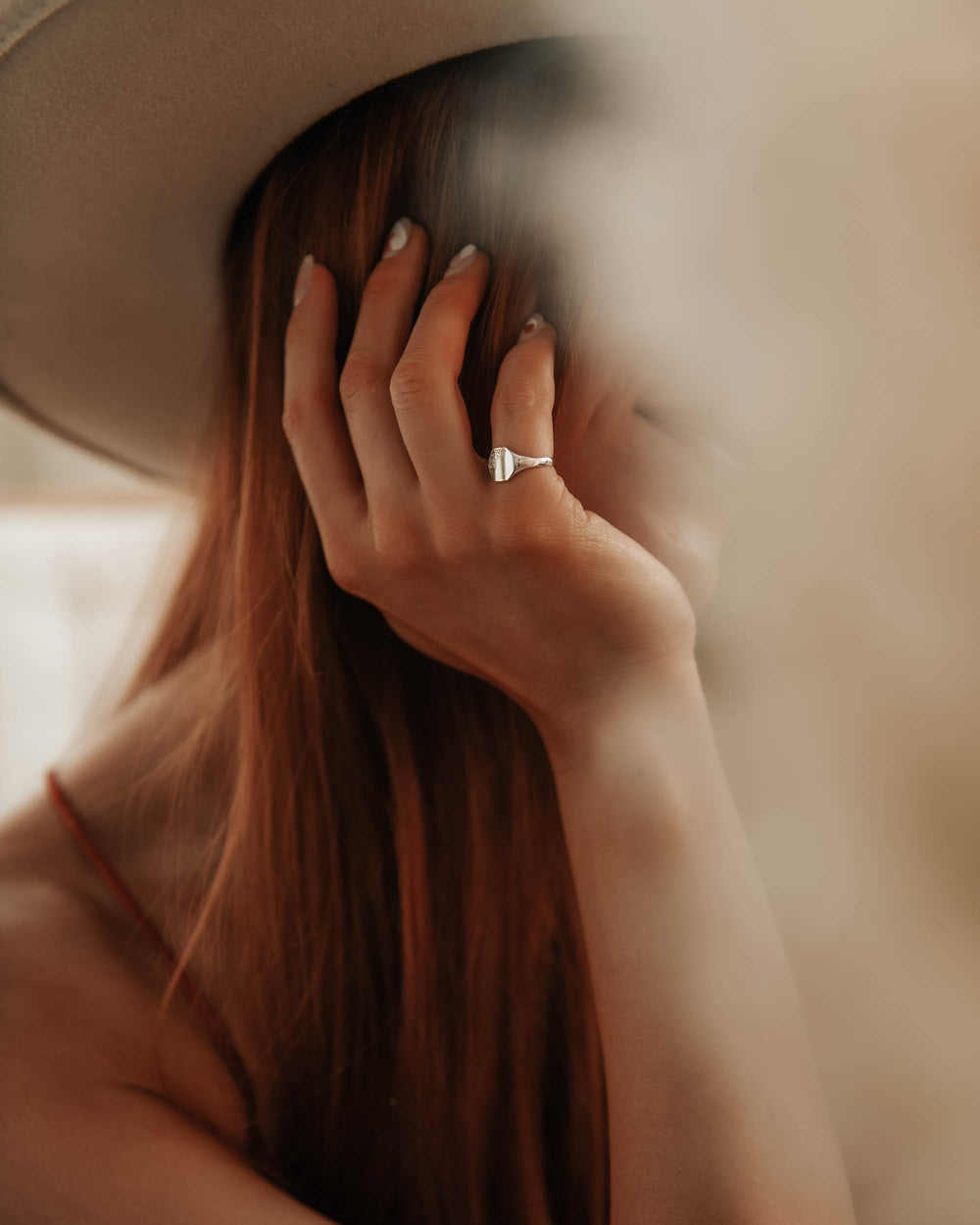 George Sterling Silver Signet Pinky Ring