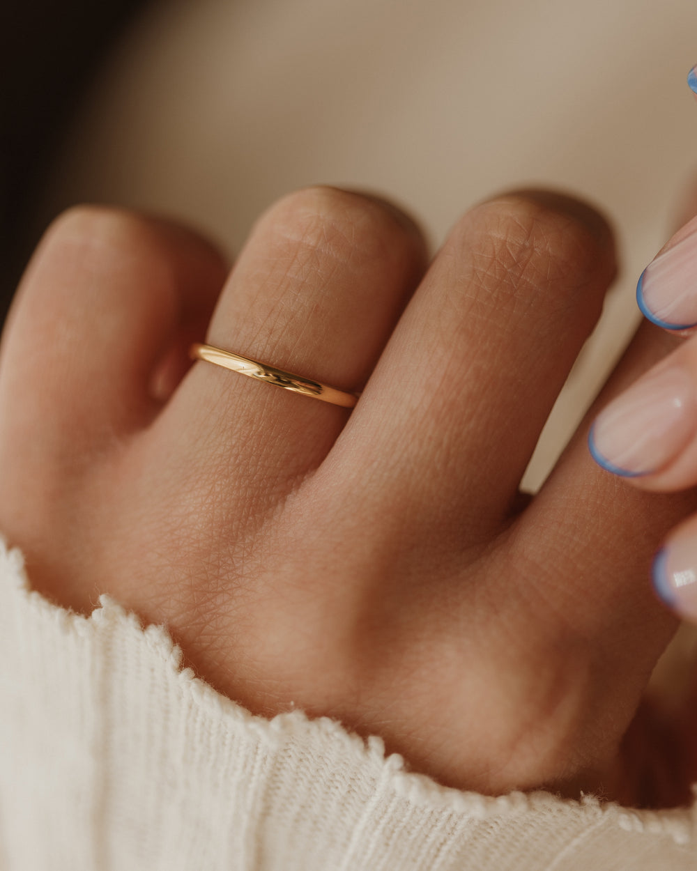 Annette 1948 Vintage 22ct Gold Simple Band Ring