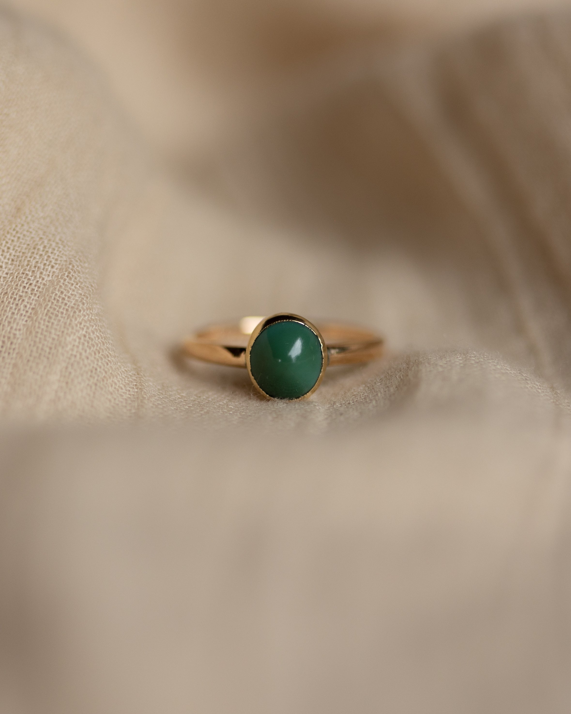 Dorothea Antique 9ct Gold Single Stone Turquoise Ring