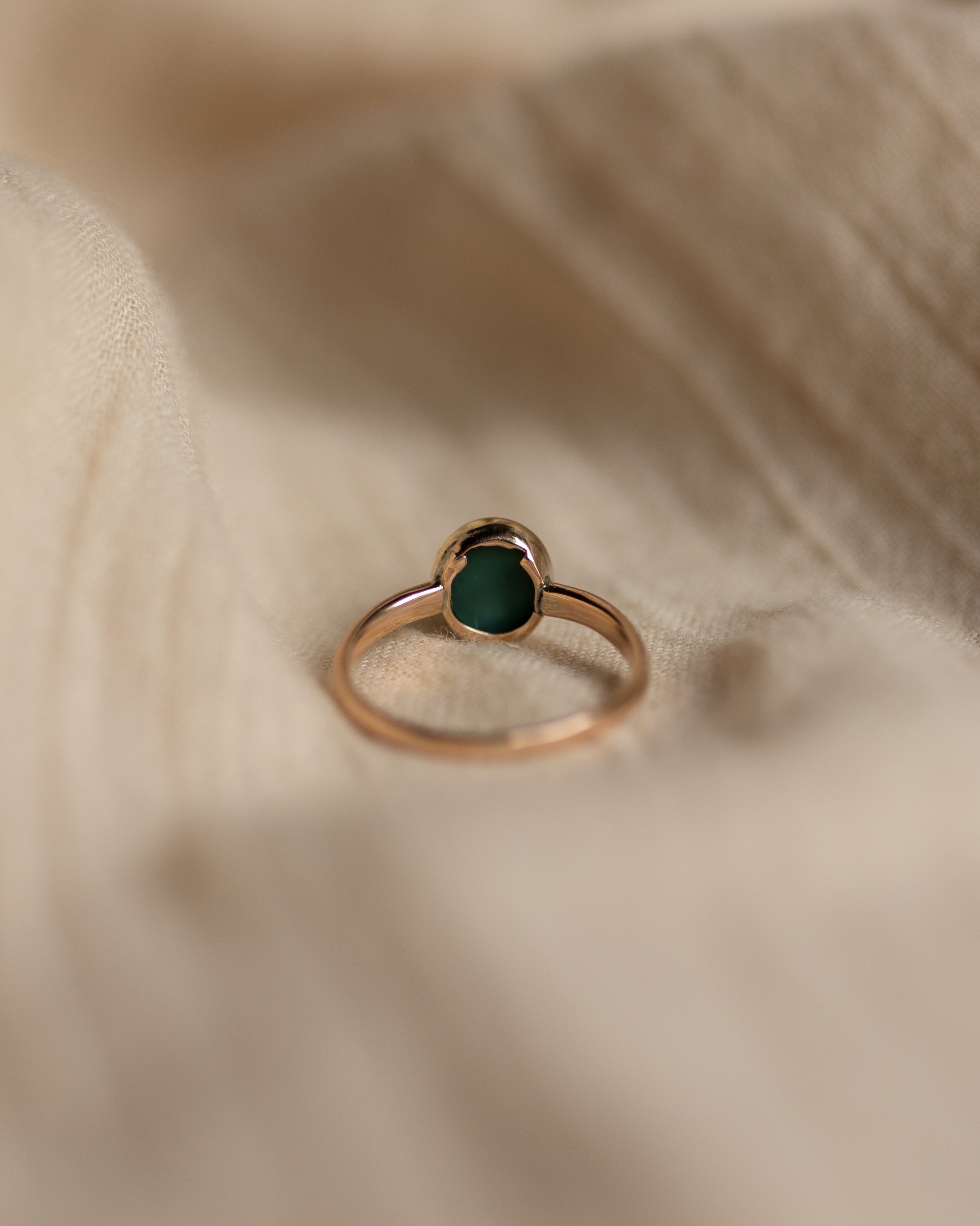 Dorothea Antique 9ct Gold Single Stone Turquoise Ring