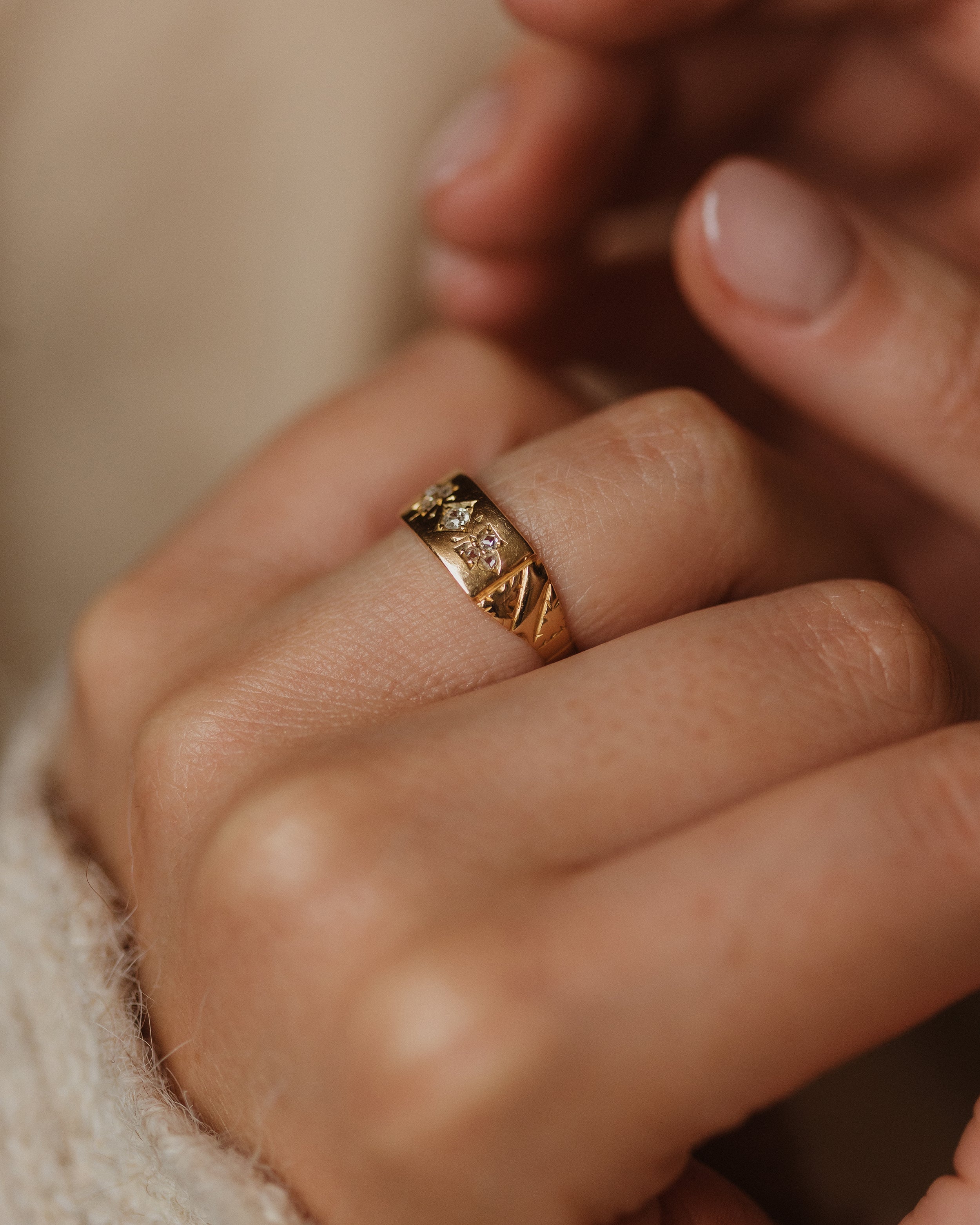 Goldie 1893 Antique Victorian 18ct Gold Diamond Ring