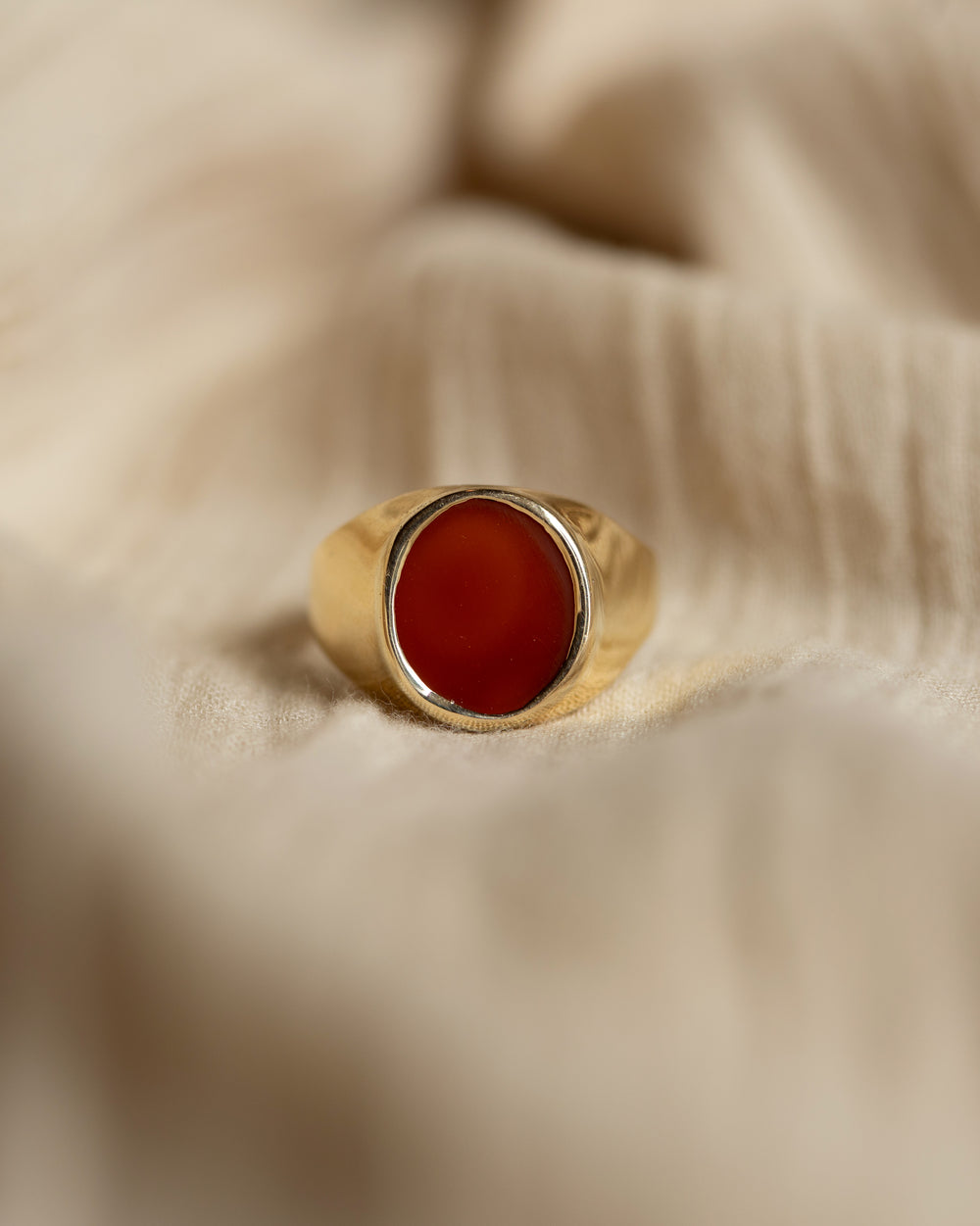 Esther Vintage 9ct Gold Sardonyx Signet Ring