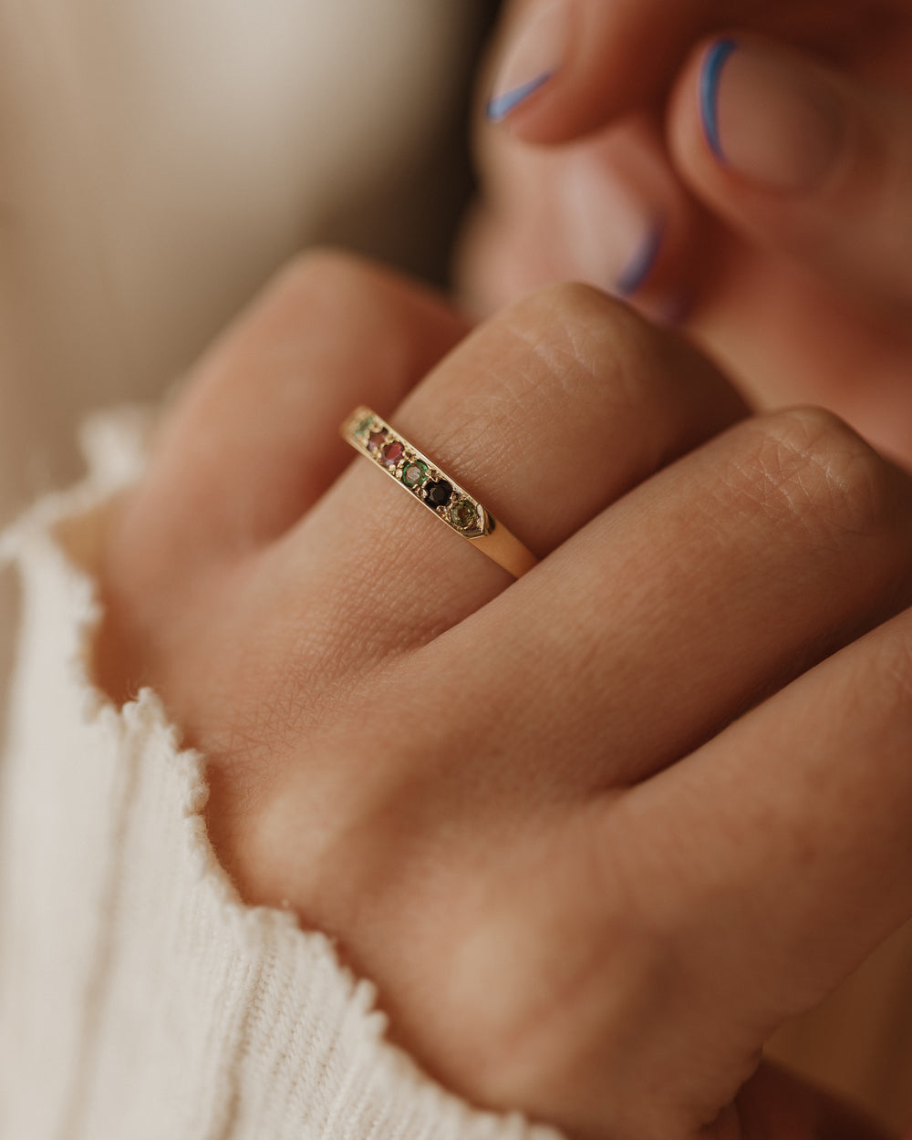 Nina 1992 Vintage 9ct Gold Dearest Acrostic Ring