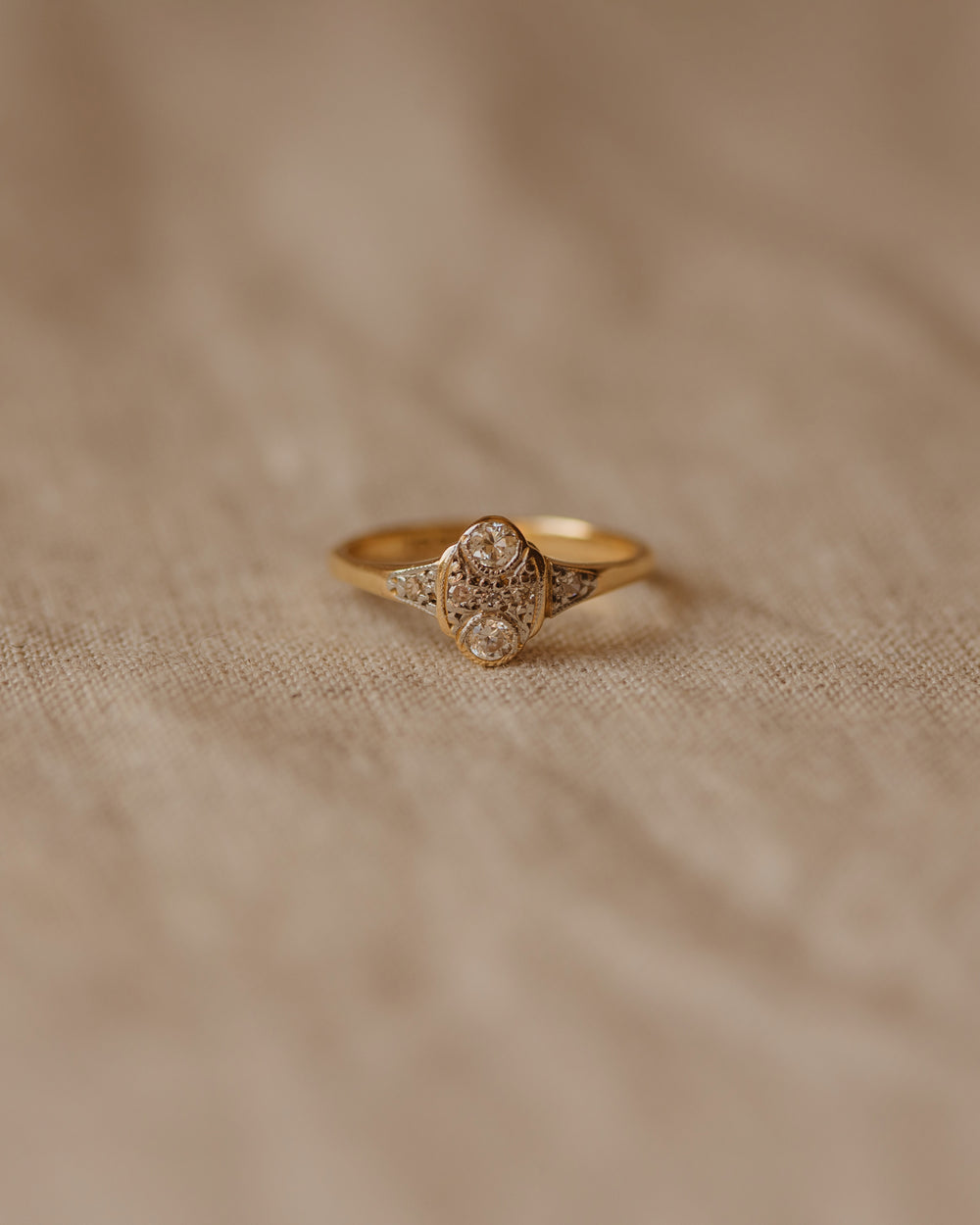 Charlotte Antique 18ct Gold Diamond Ring