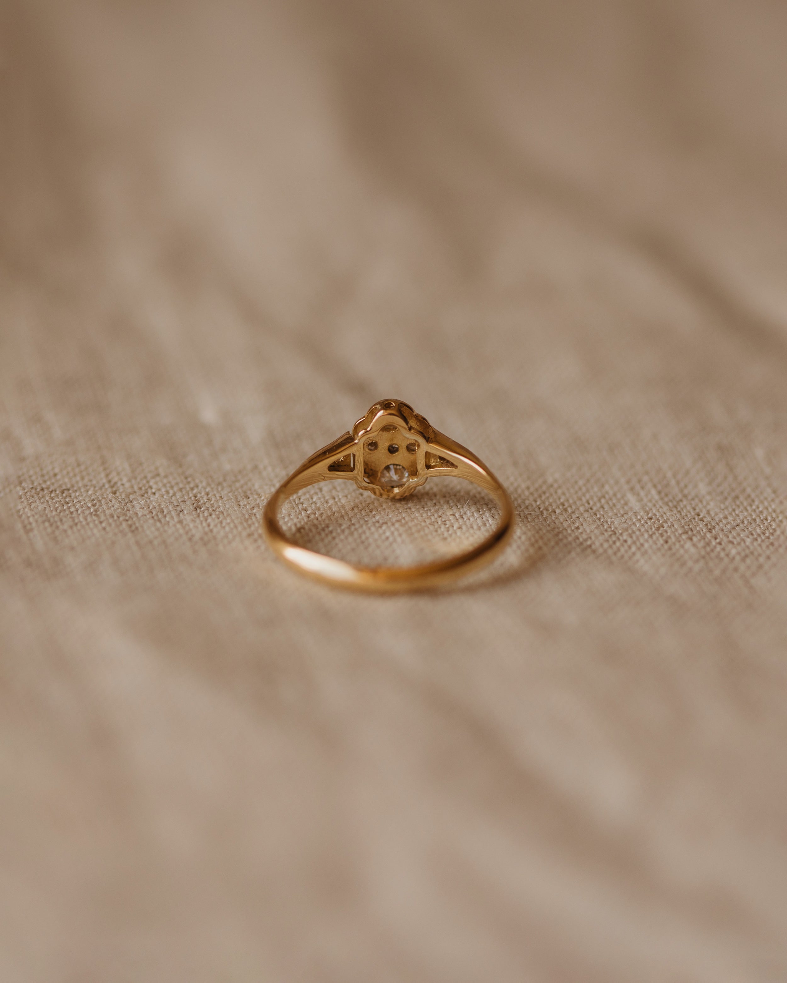 Charlotte Antique 18ct Gold Diamond Ring
