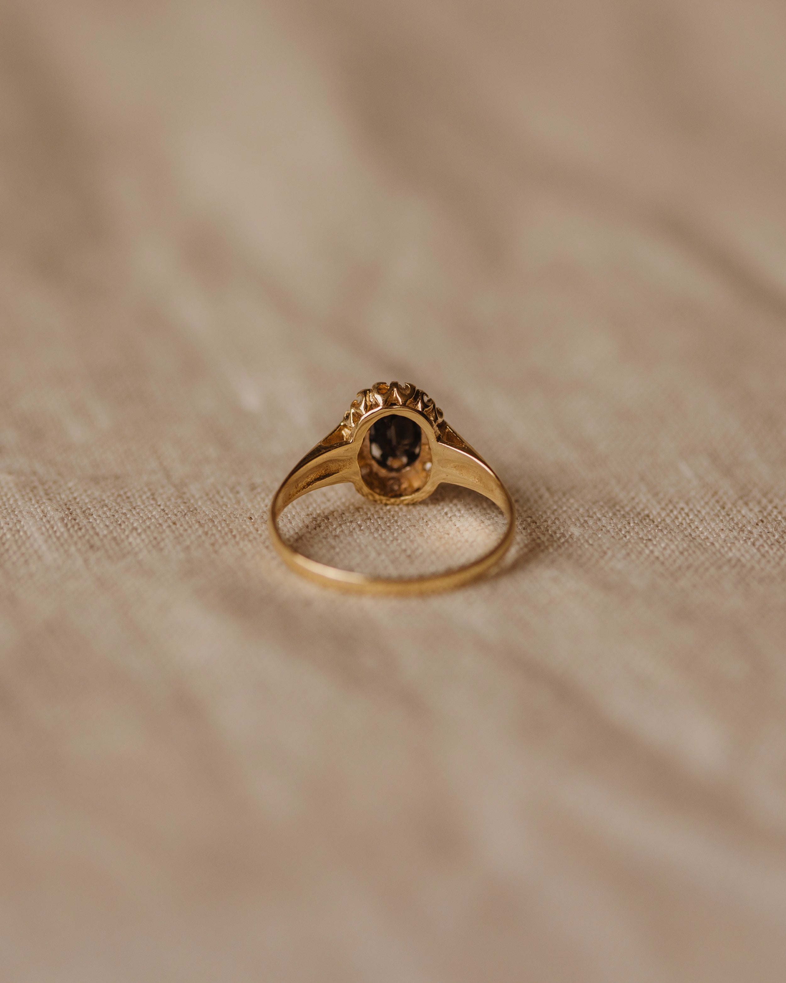 Nina 1989 9ct Gold Sapphire & Diamond Cluster Ring