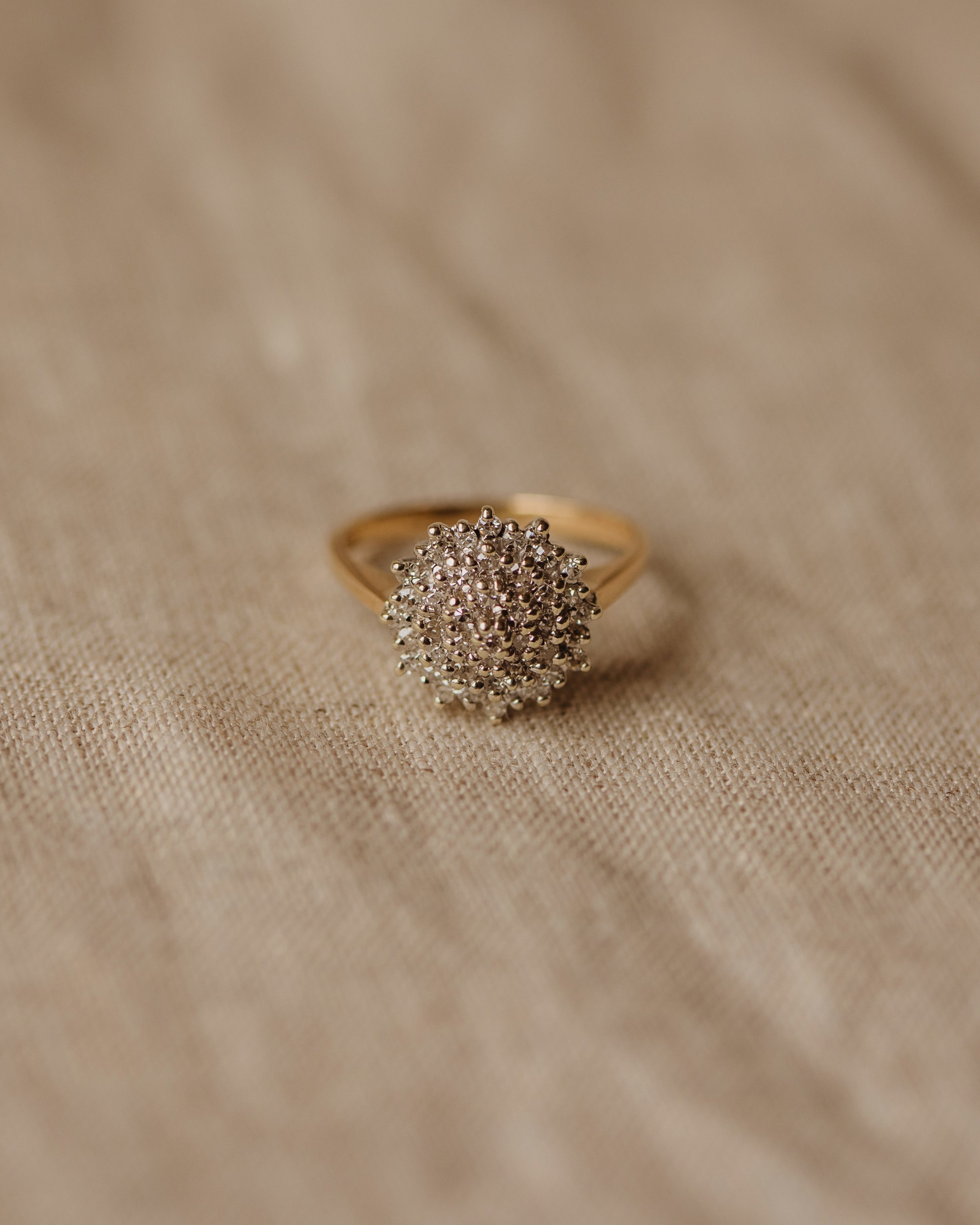 Amie 1984 9ct Gold Diamond Cluster Ring