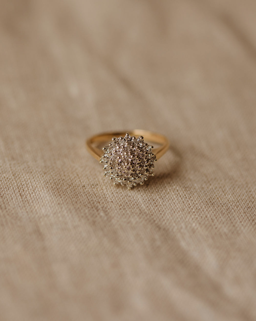Amie 1984 9ct Gold Diamond Cluster Ring