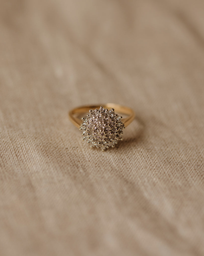 Amie 1984 9ct Gold Diamond Cluster Ring