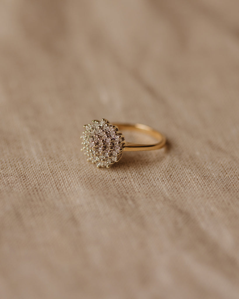 Amie 1984 9ct Gold Diamond Cluster Ring