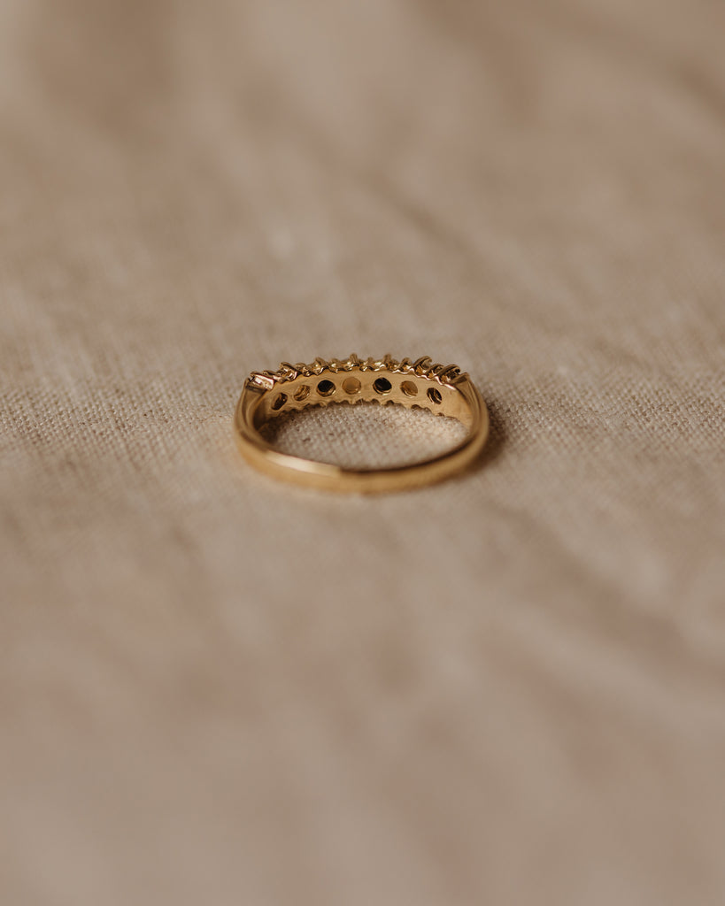 Diana Vintage 9ct Gold Sapphire & Opal Ring