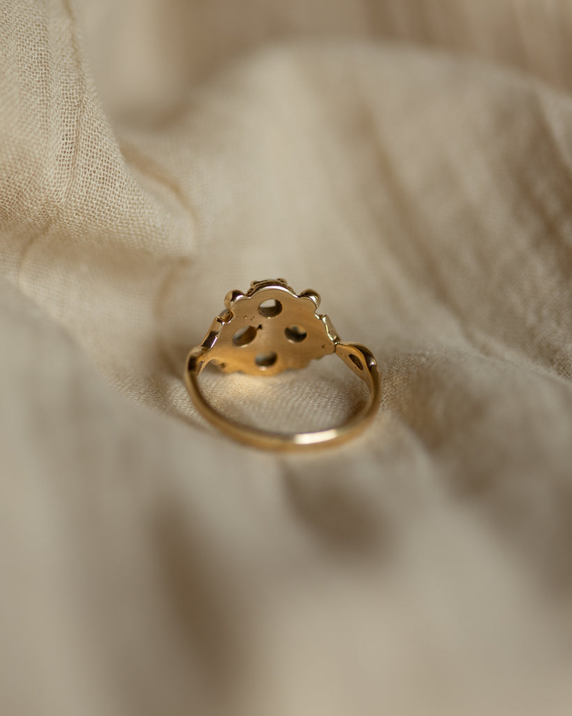Brigitte Vintage 9ct Gold Opal Cluster Ring