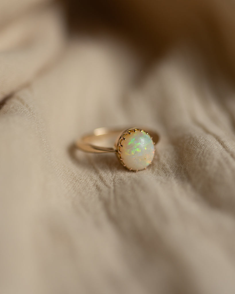 Peggy Antique 9ct Gold Opal Single Stone Ring
