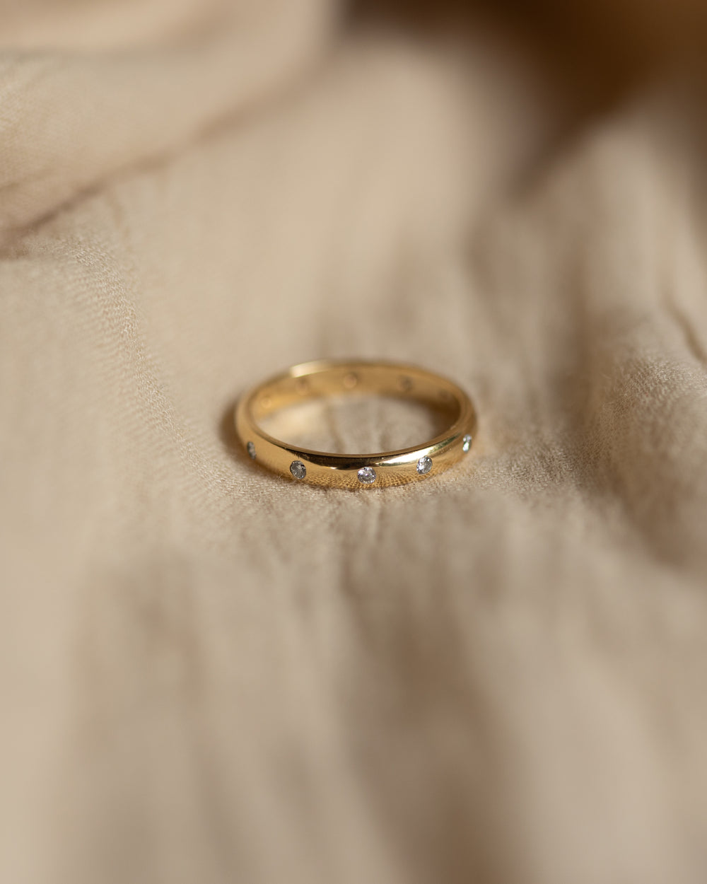 Marie 1992 Vintage 18ct Gold Diamond Eternity Ring