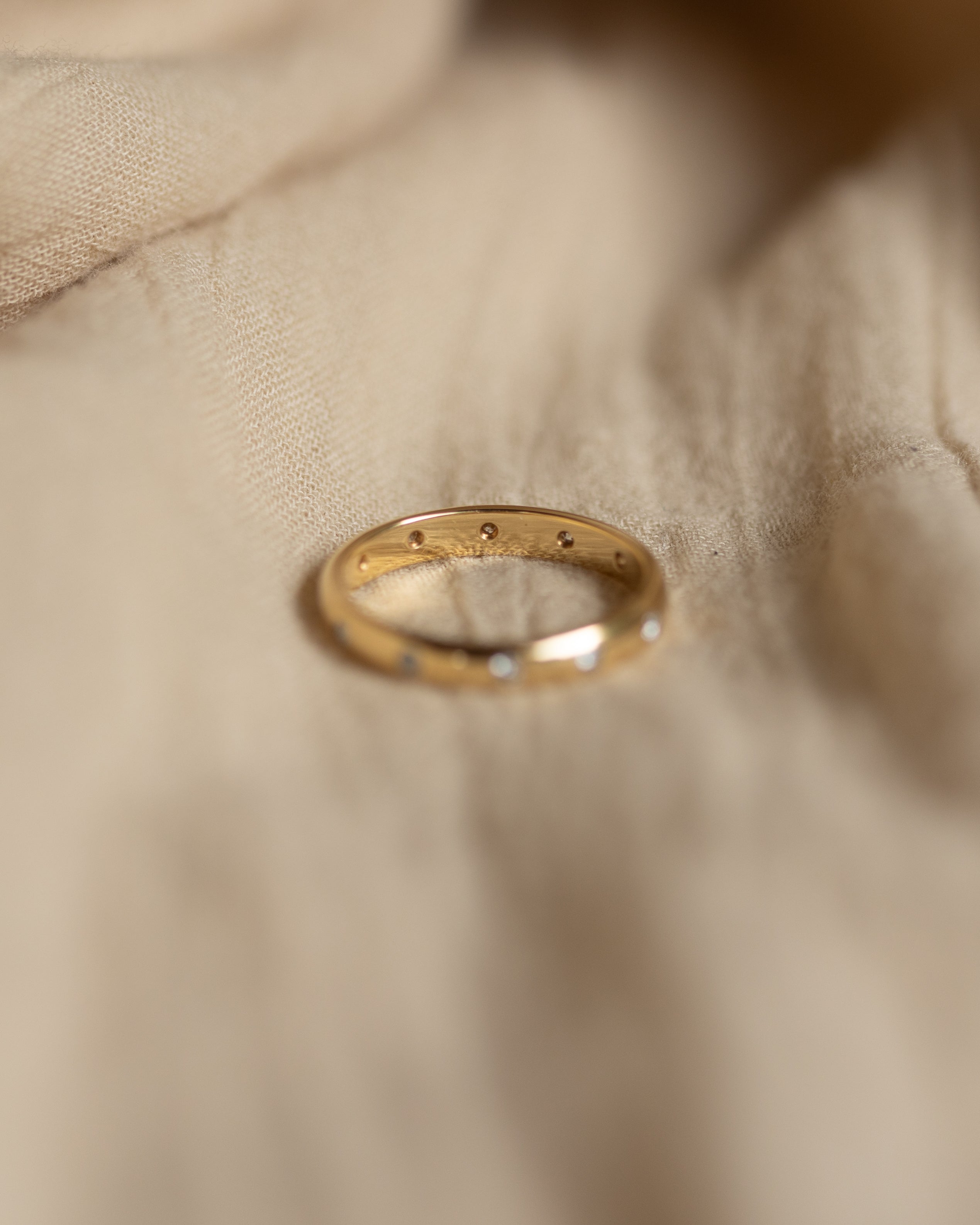 Marie 1992 Vintage 18ct Gold Diamond Eternity Ring