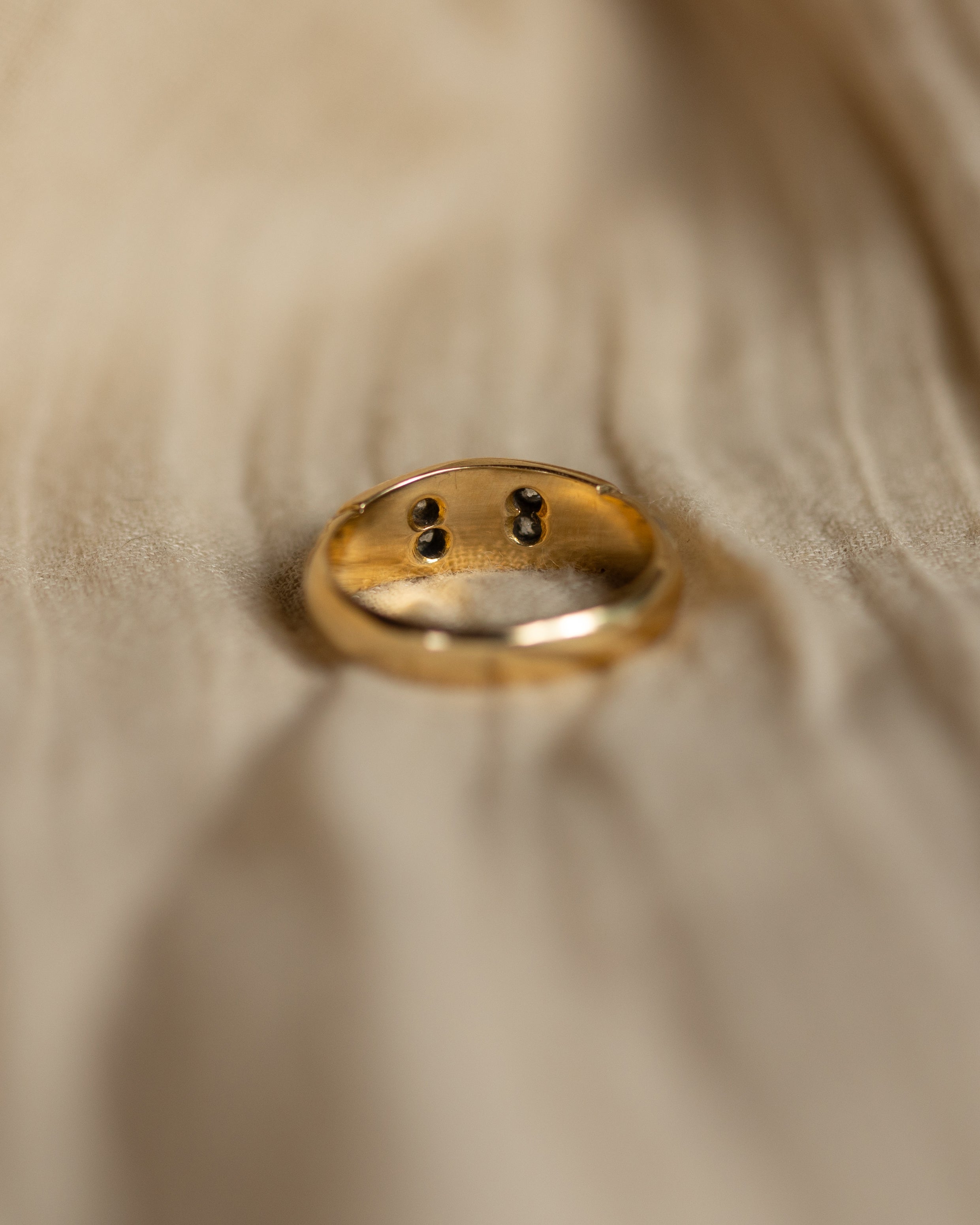 Philippa 1890 Antique Victorian 18ct Gold Pearl & Diamond Ring