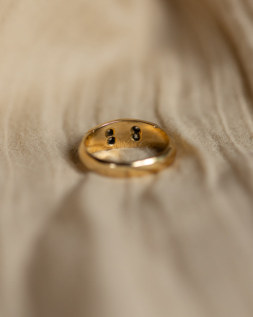 Philippa 1890 Antique Victorian 18ct Gold Pearl & Diamond Ring