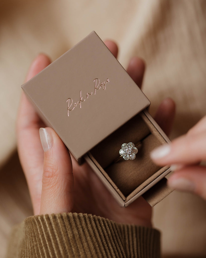 Clarice Vintage 9ct Gold Citrine & Opal Trilogy Ring