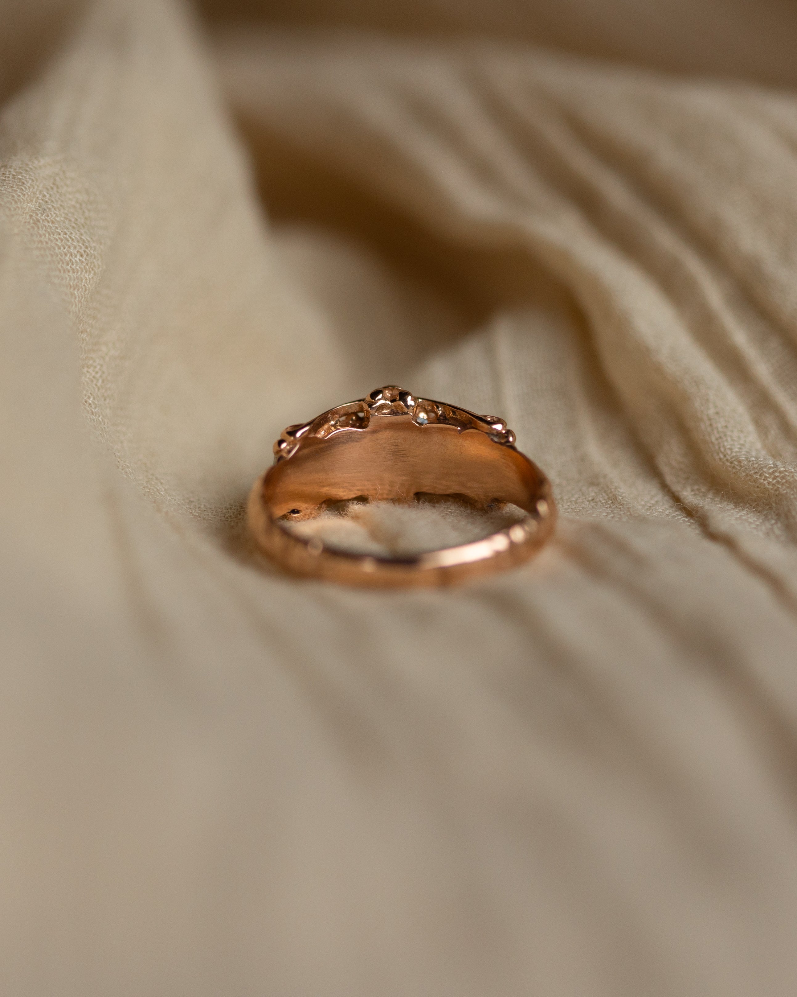 Reina 1990 Vintage 9ct Gold Opal Five Stone Ring