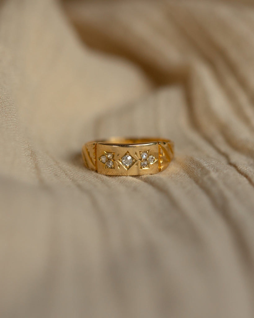Goldie 1893 Antique Victorian 18ct Gold Diamond Ring