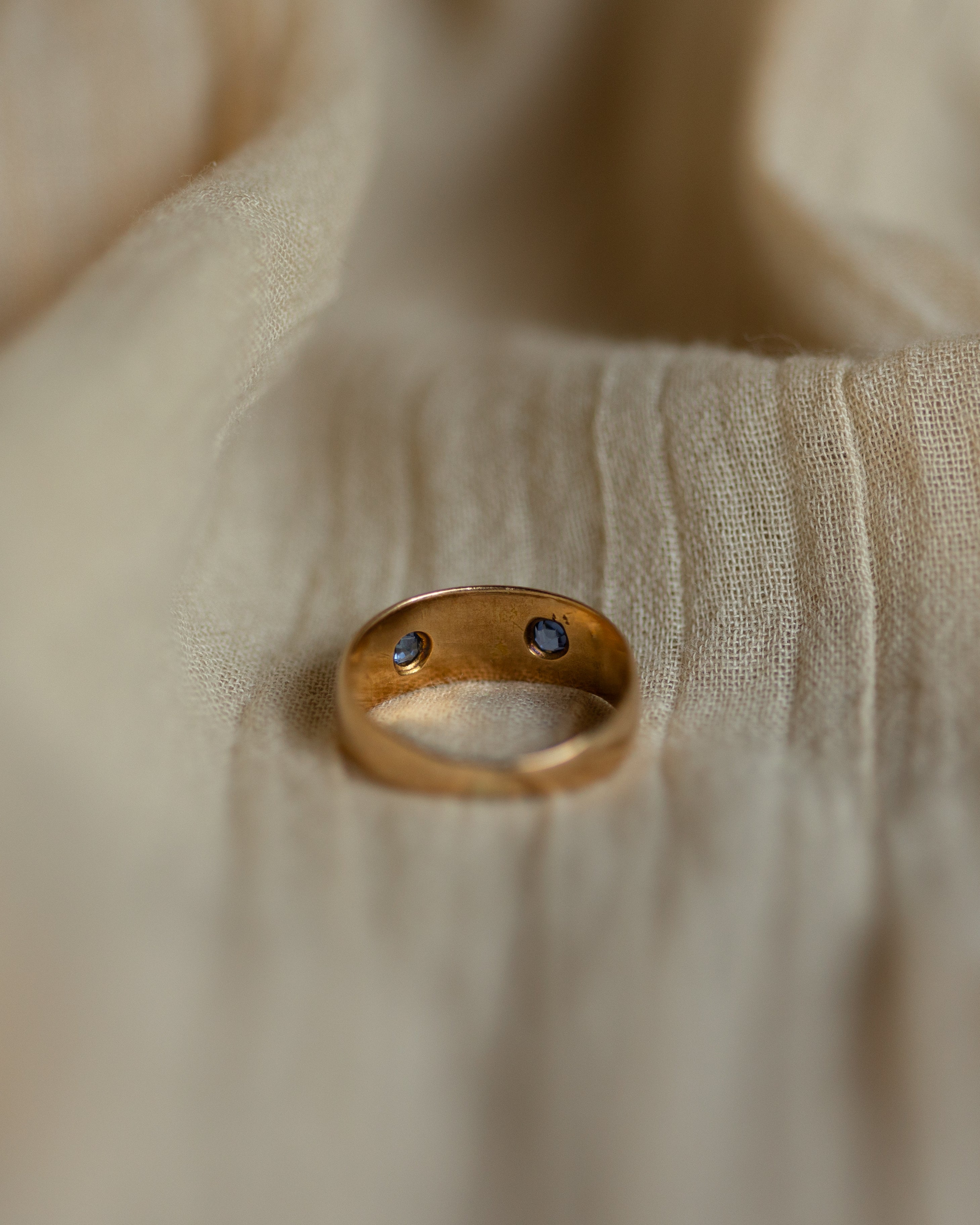 Dottie Antique 15ct Gold Sapphire & Pearl Ring