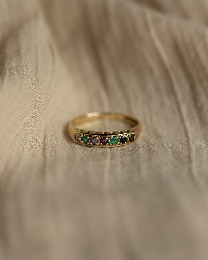 Rachael 1993 Vintage 9ct Gold Dearest Half Eternity Ring