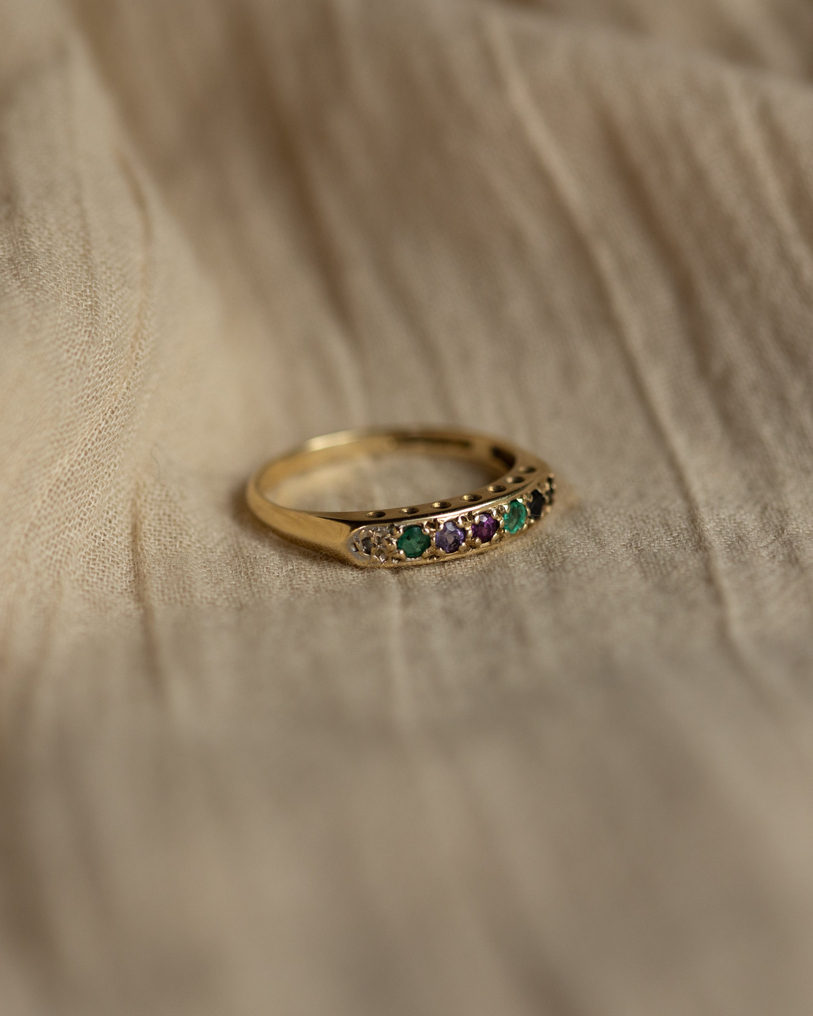Rachael 1993 Vintage 9ct Gold Dearest Half Eternity Ring