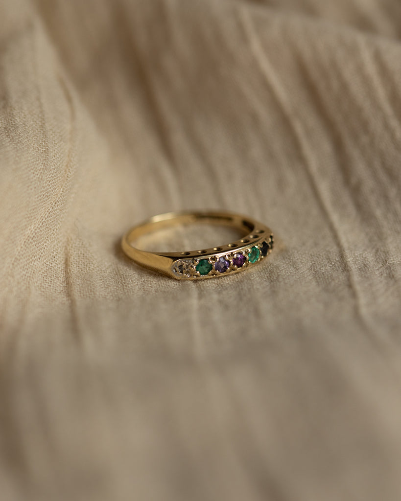 Rachael 1993 Vintage 9ct Gold Dearest Half Eternity Ring