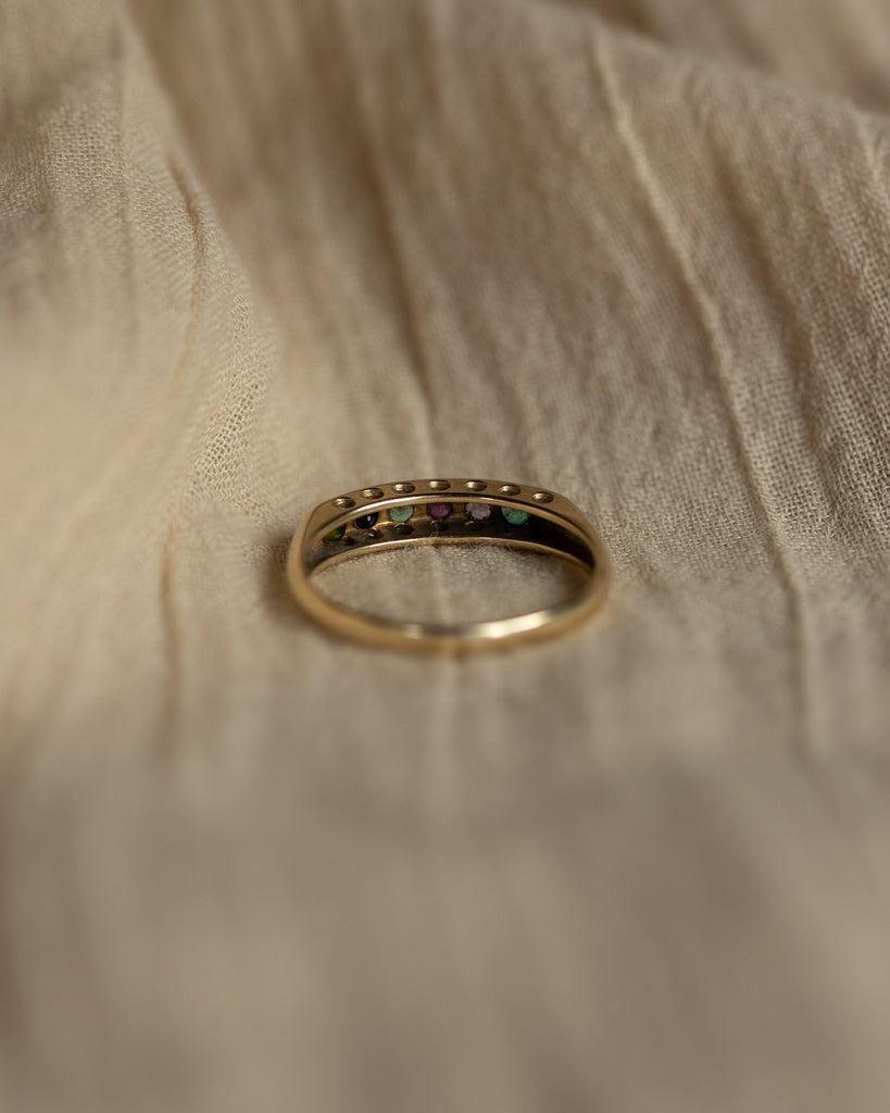 Rachael 1993 Vintage 9ct Gold Dearest Half Eternity Ring