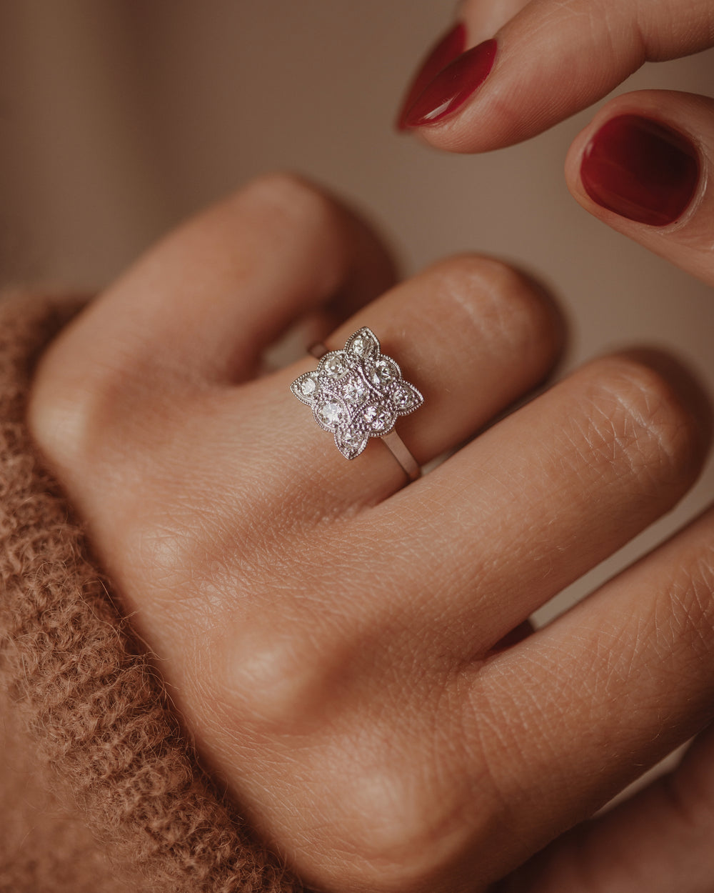 Rose gold sales antique rings