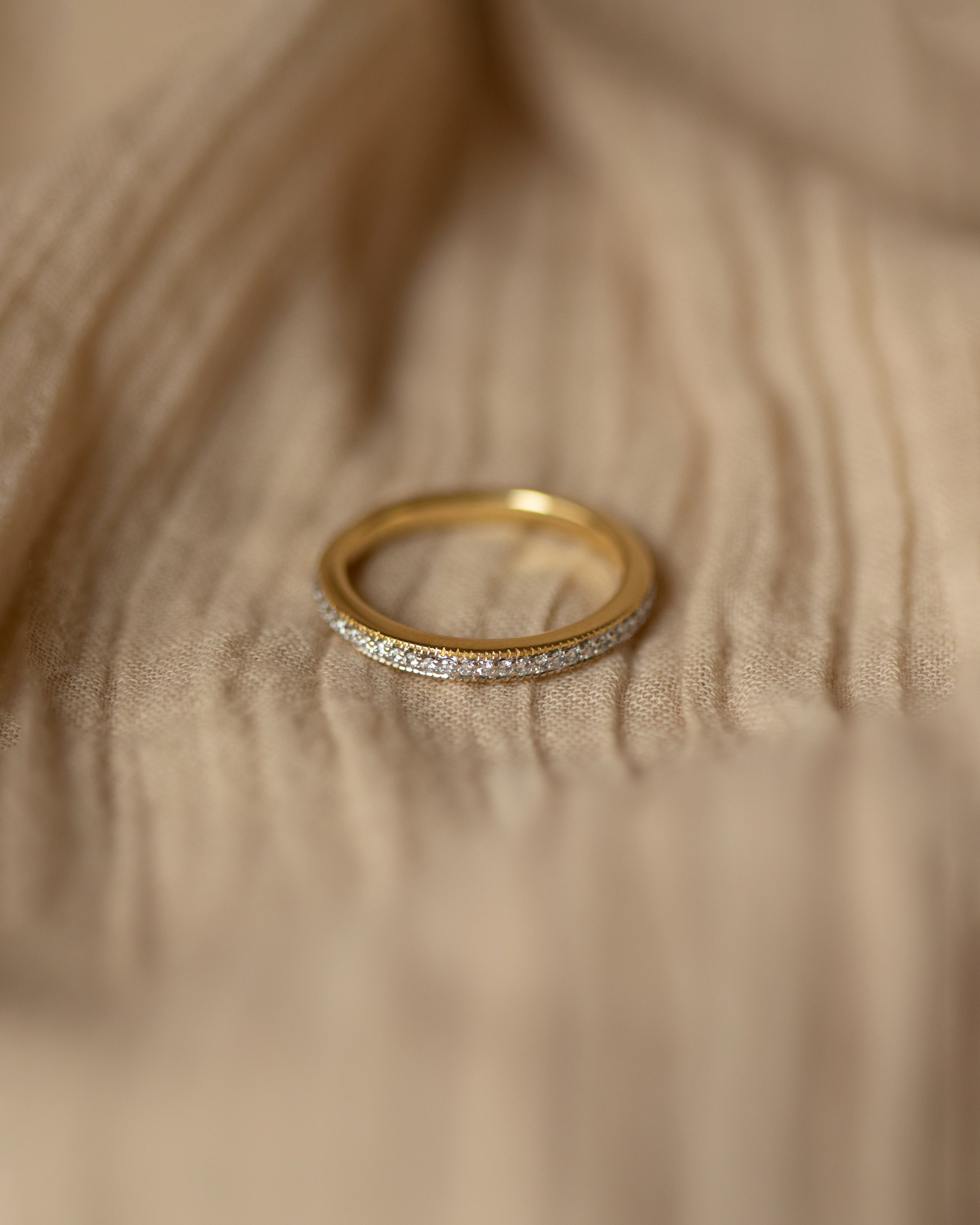 Image of Victoria 18ct Gold Diamond Half Eternity Ring
