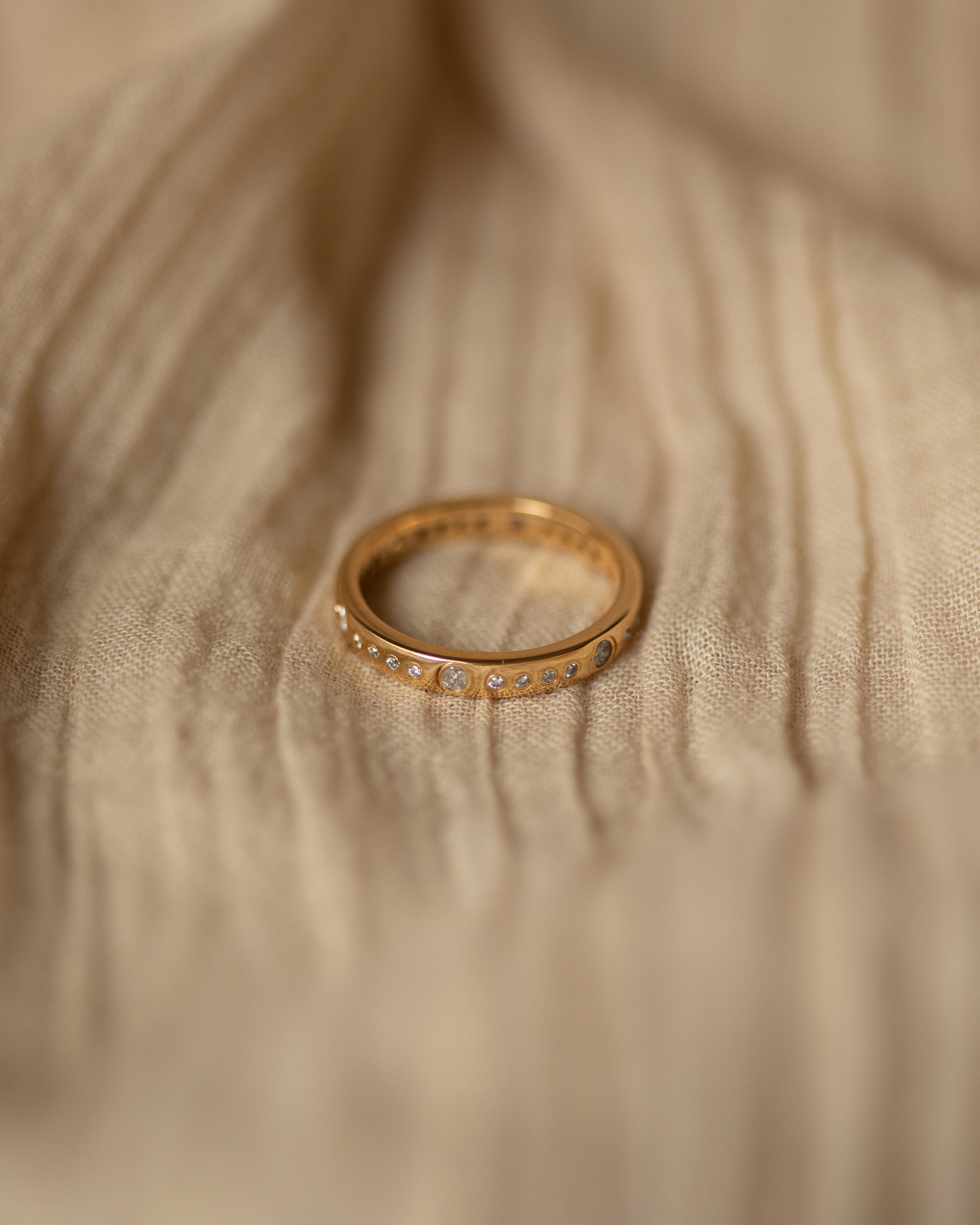 Image of Audrey Vintage 18ct Gold Diamond Eternity Ring