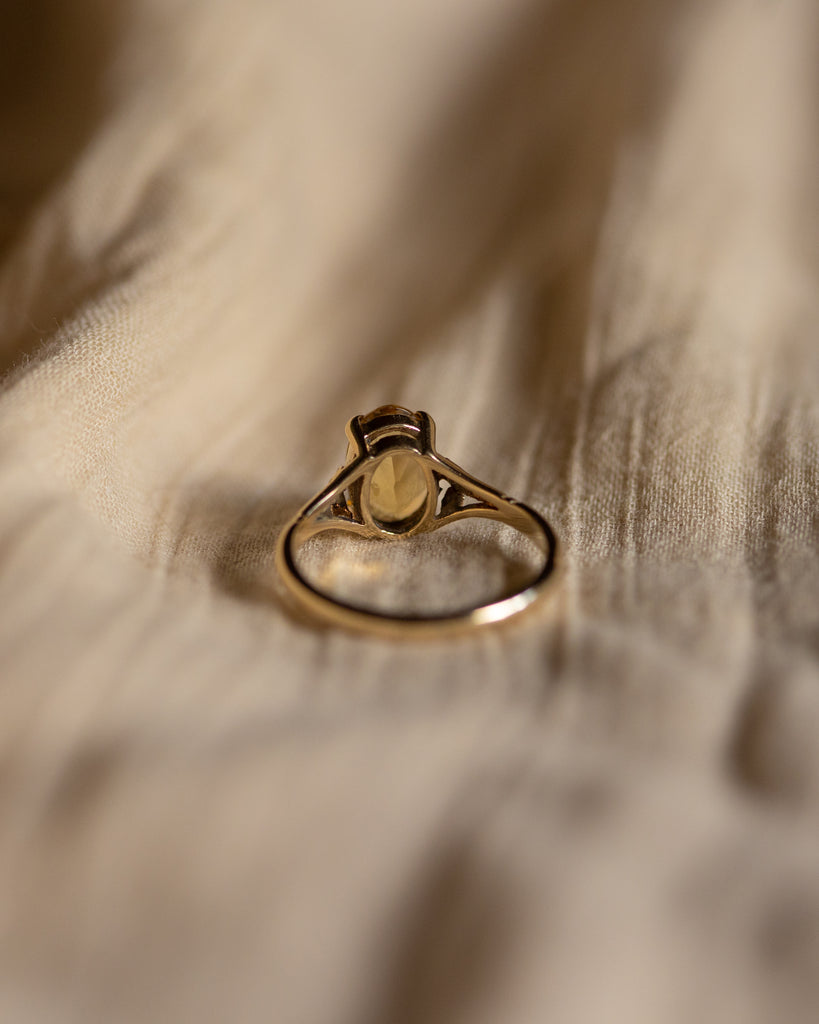 Goldie Vintage 9ct Gold Citrine Ring
