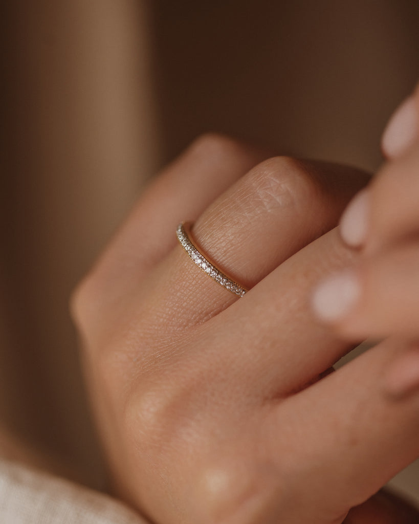 Victoria 18ct Gold Diamond Half Eternity Ring