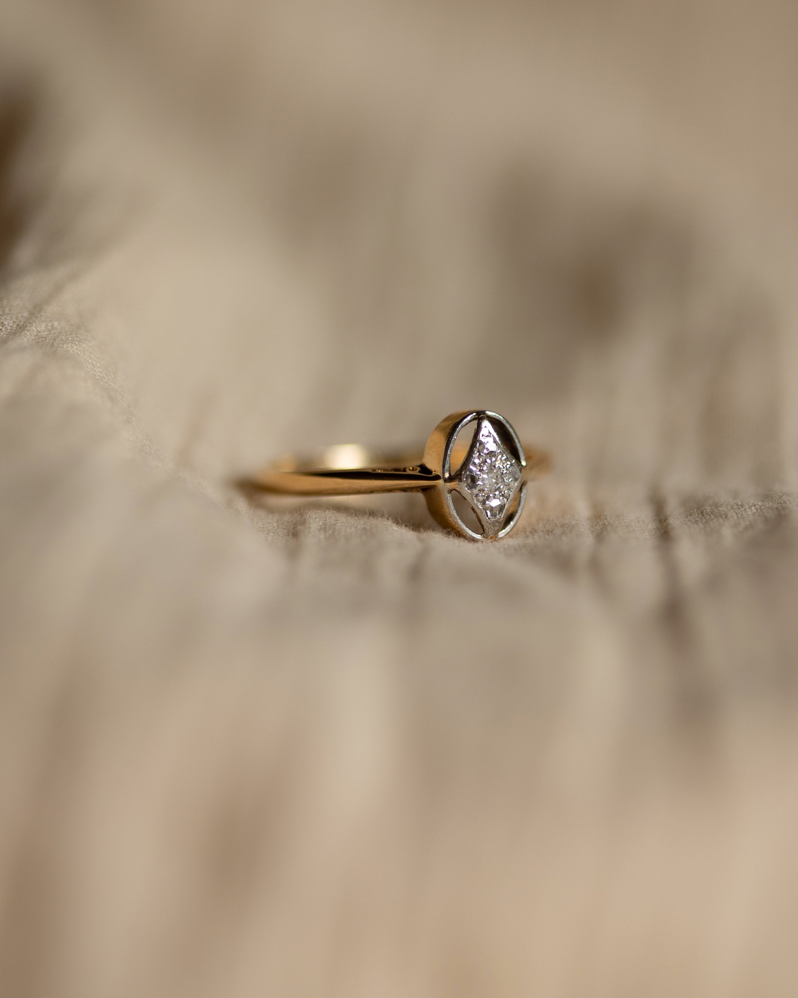 Ida Art Deco 18ct Gold & Platinum Diamond Ring