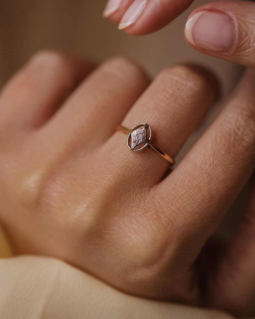 Ida Art Deco 18ct Gold & Platinum Diamond Ring