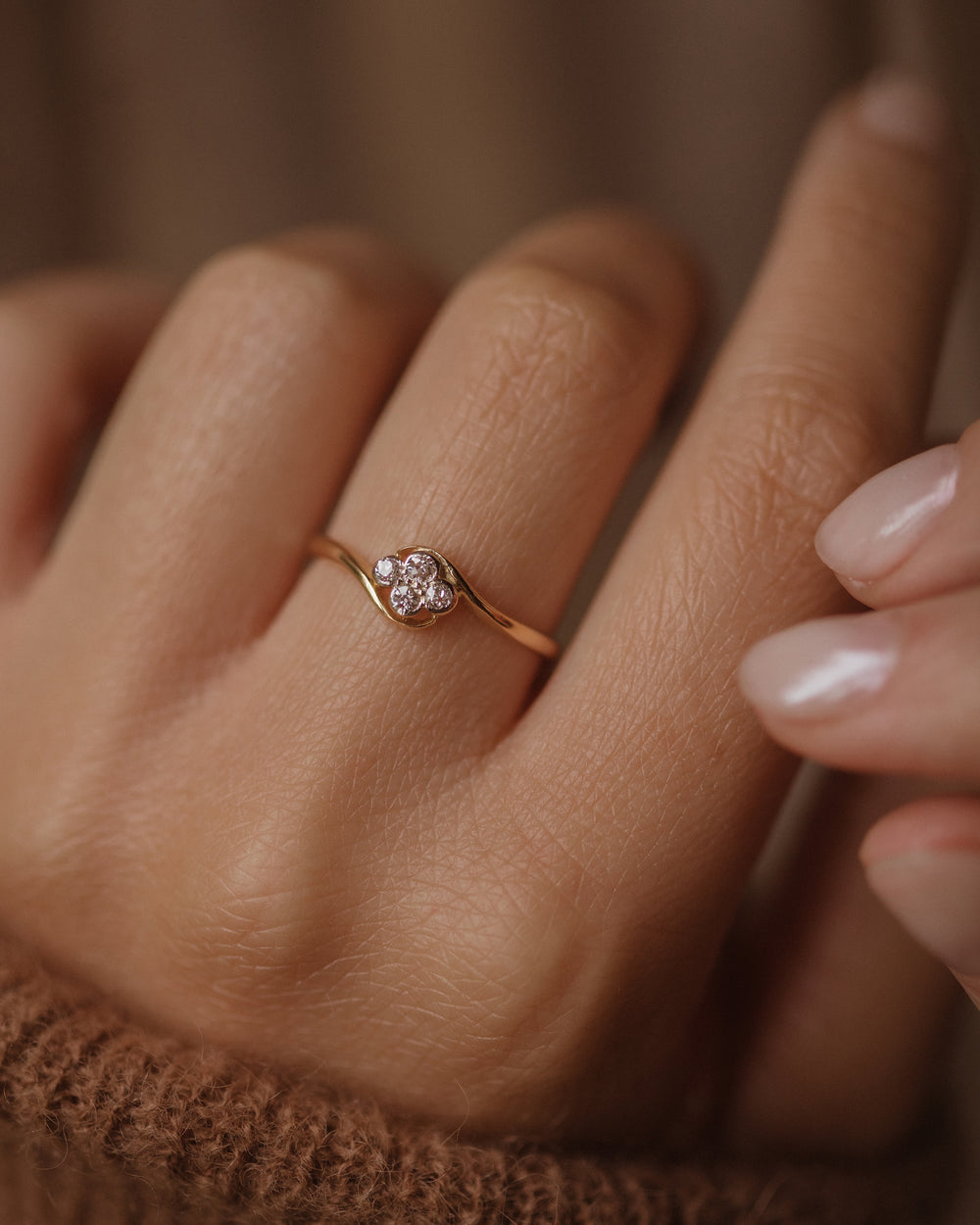 9ct Yellow Gold Round 0.80ct Amethyst with 0.12ct Diamond Halo Ring Size N  (Other Sizes Available to Order) - Diamonds from Faith Jewellers UK