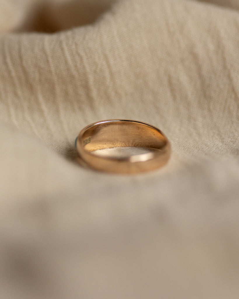 Sylvia Antique 18ct Gold Turquoise & Pearl Five Stone Ring