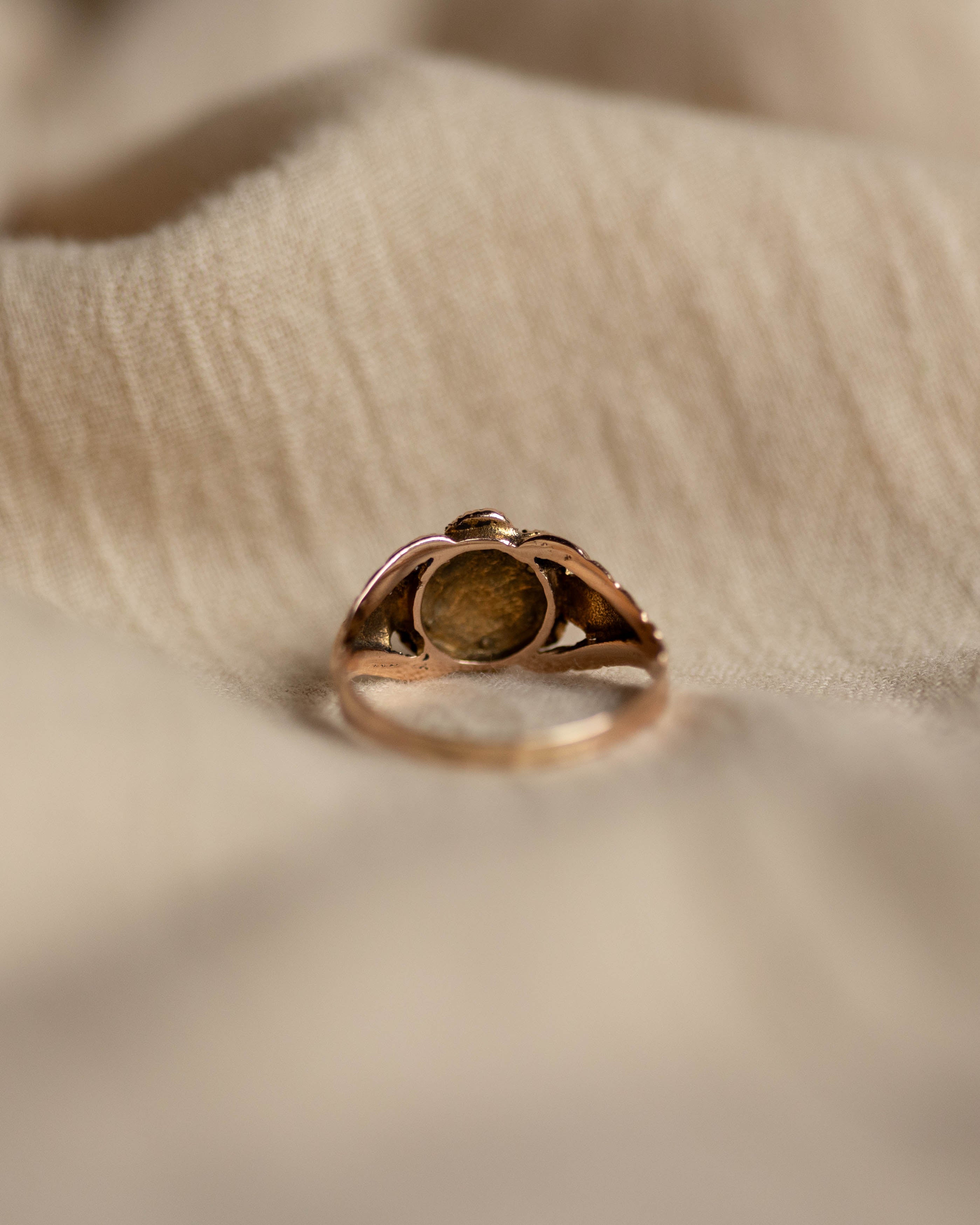 Ophelia 1966 Vintage 9ct Gold Turquoise & Pearl Cluster Ring